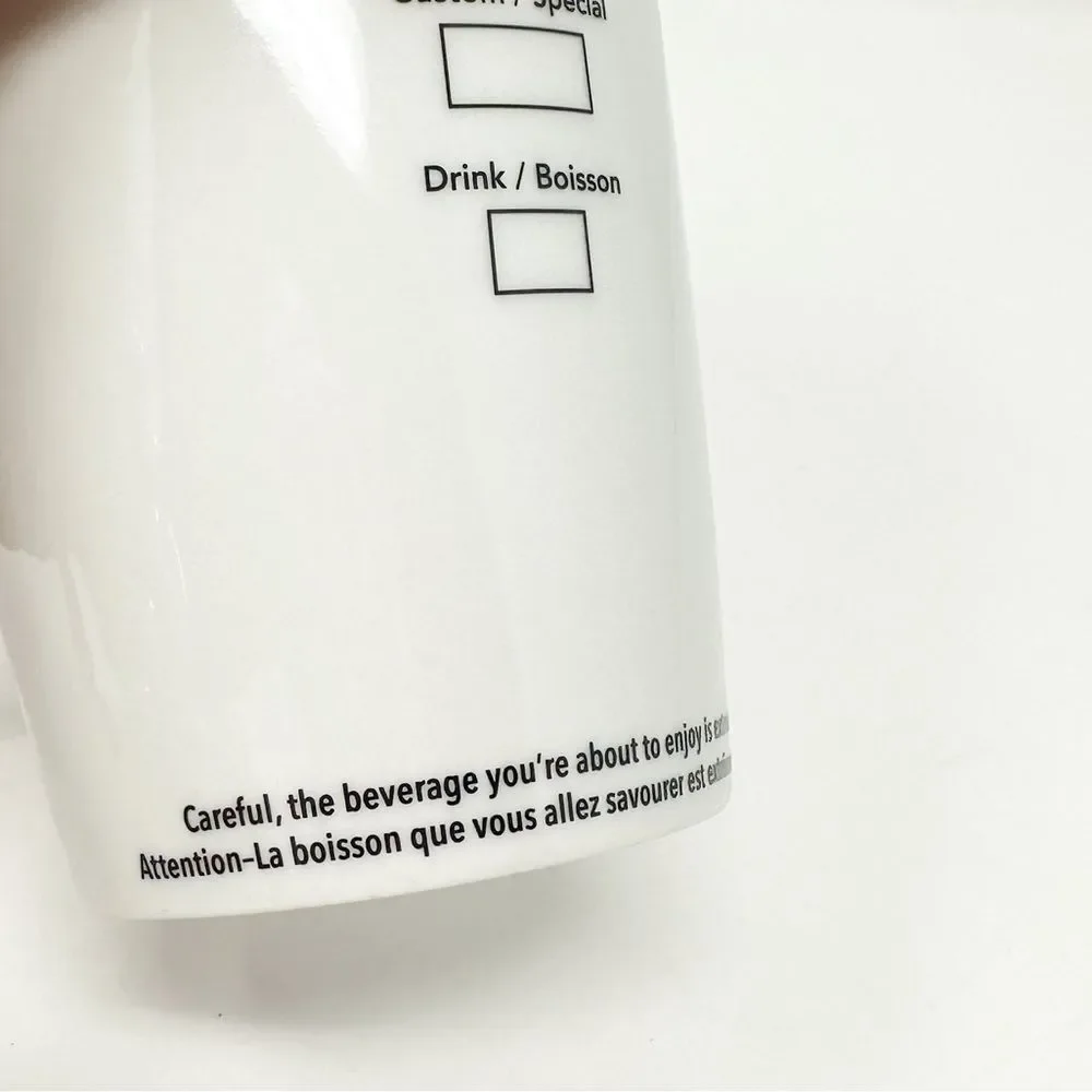 2016 STARBUCKS ICONIC CERAMIC MERMAID TRAVEL TUMBLER‎ WITH ORDER DETAILS